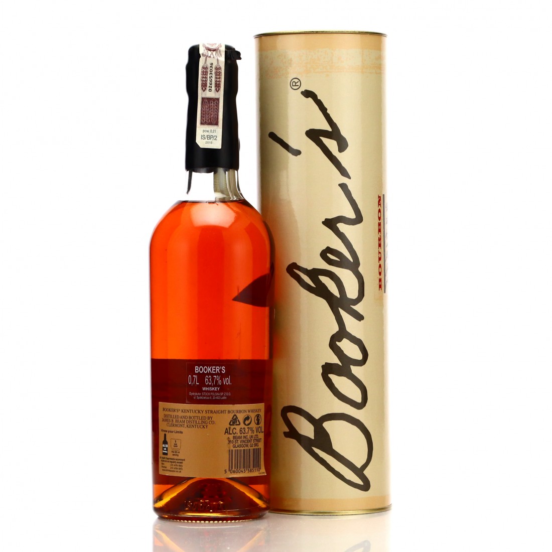 Booker's 7 Year Old Kentucky Straight Bourbon 201502 Whisky Auctioneer