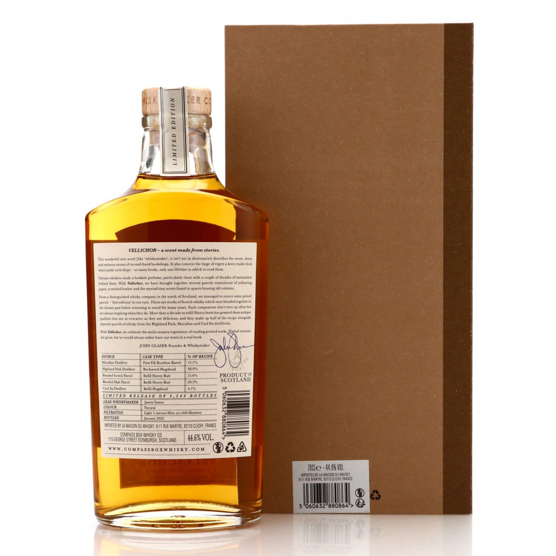 Compass Box Vellichor Whisky Auctioneer