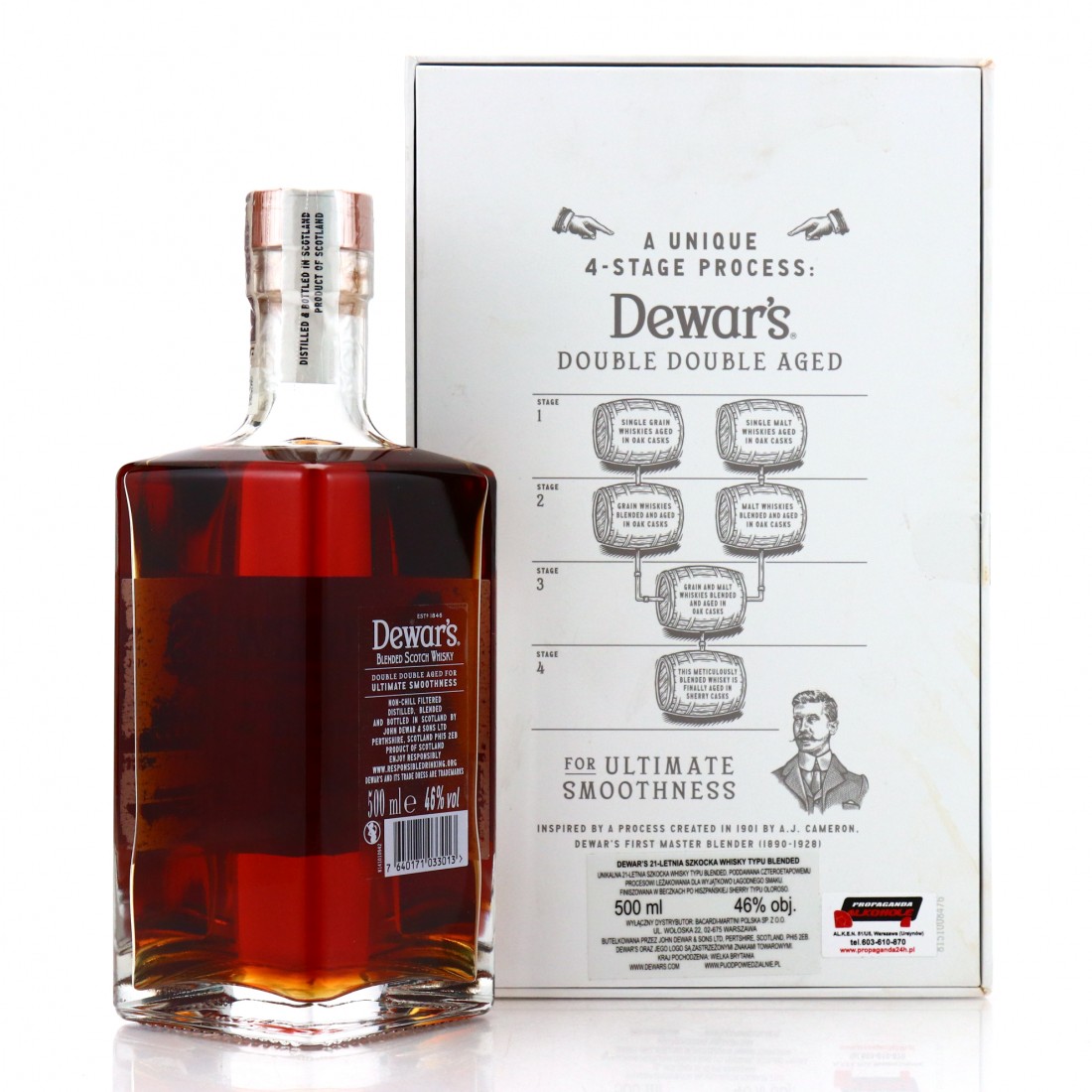 Dewar's 21 Year Old Double Double Aged 50cl Whisky Auctioneer