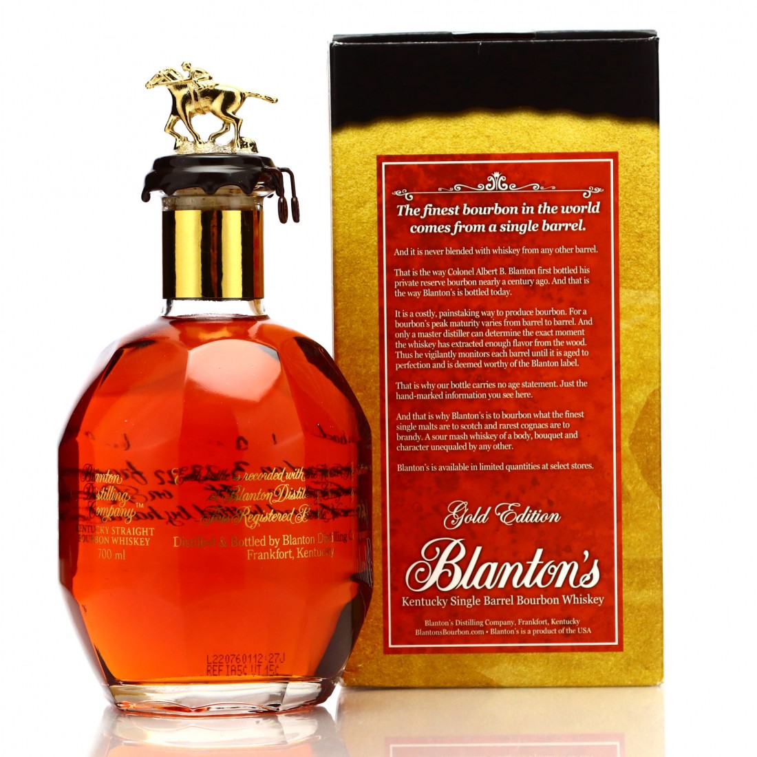 Blanton's Single Barrel Gold Edition dumped 2022 70cl Whisky Auctioneer