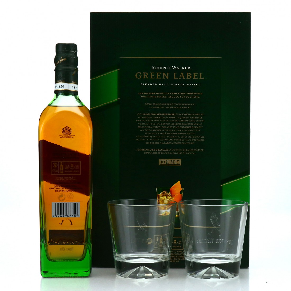 Johnnie Walker Green Label 15 Year Old 200th Anniversary Edition Gift