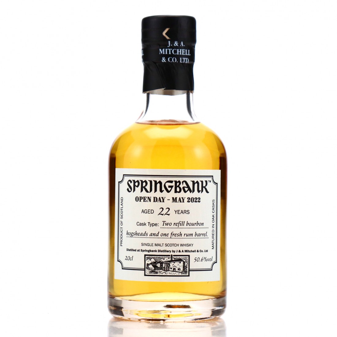 Springbank 22 Year Old Bourbon & Rum Casks 20cl / Campbeltown Malts ...