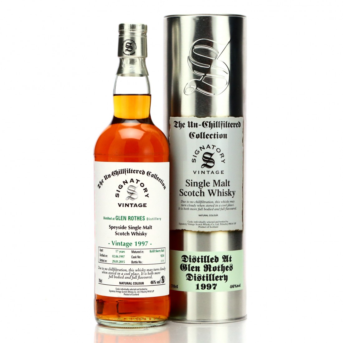 Glenrothes 1997 Signatory Vintage 17 Year Old Whisky Auctioneer