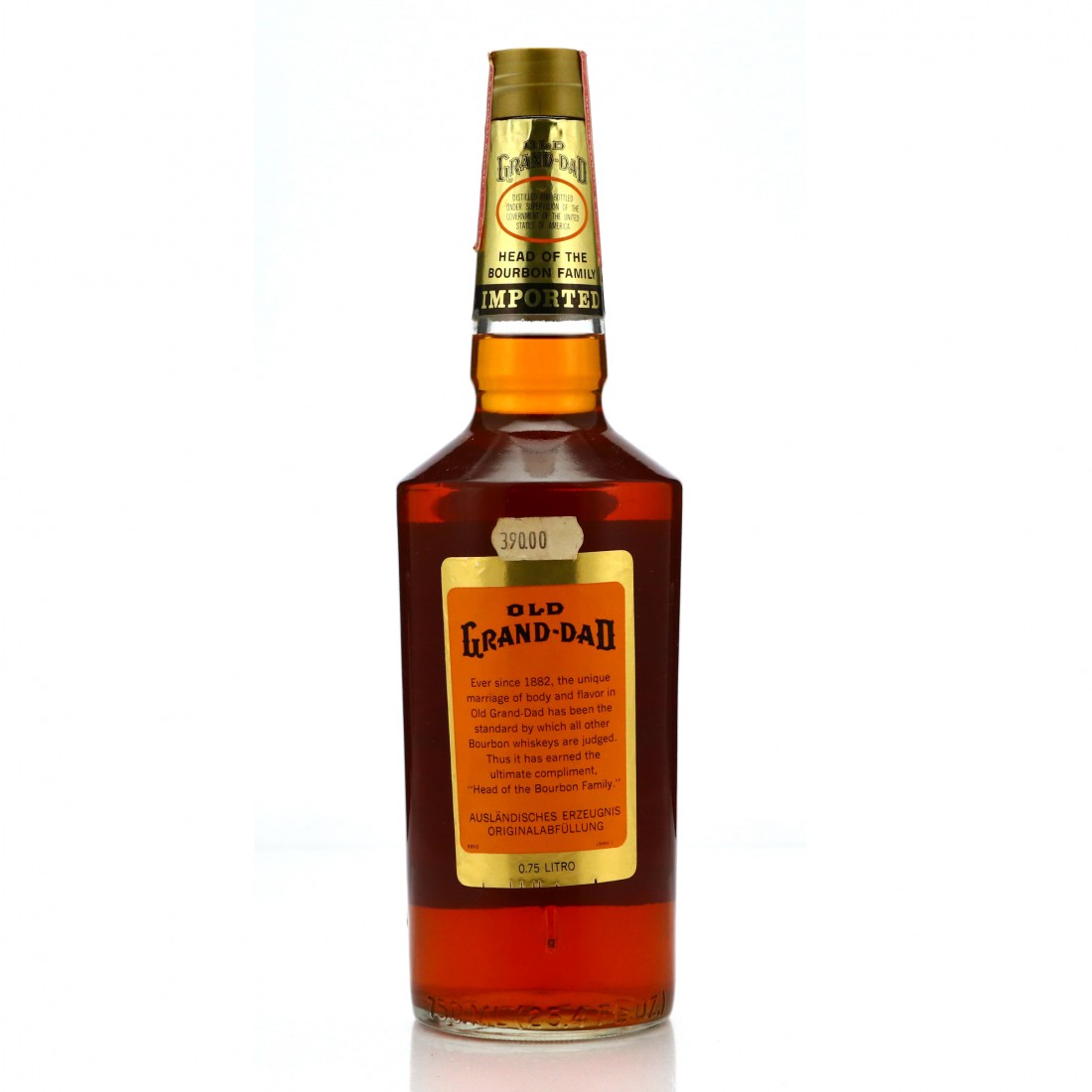 Old GrandDad Kentucky Straight Bourbon 1977 Whisky Auctioneer