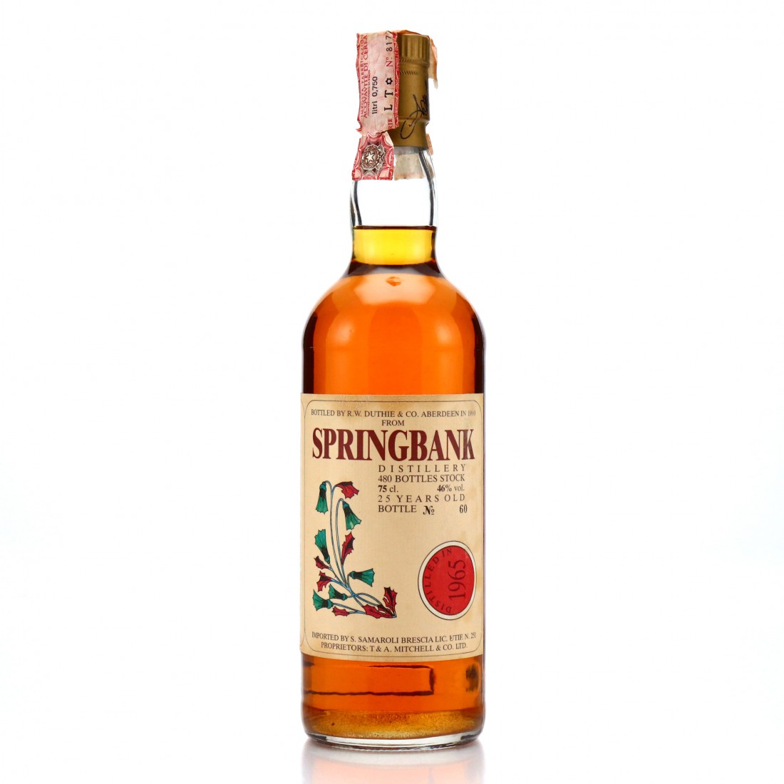 Springbank 1965 Samaroli 25 Year Old / Flowers 1990 | Whisky Auctioneer