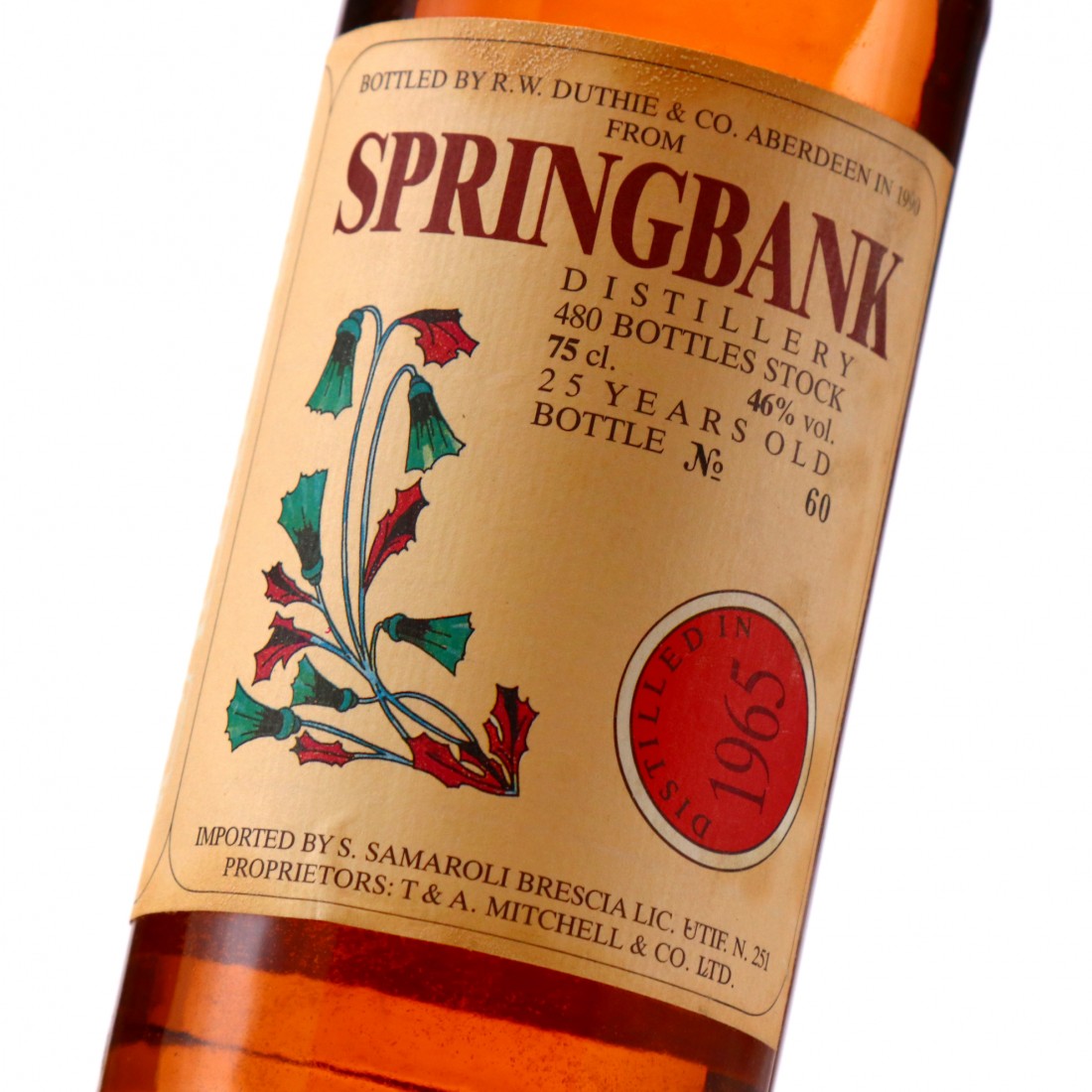 Springbank 1965 Samaroli 25 Year Old / Flowers 1990 | Whisky Auctioneer