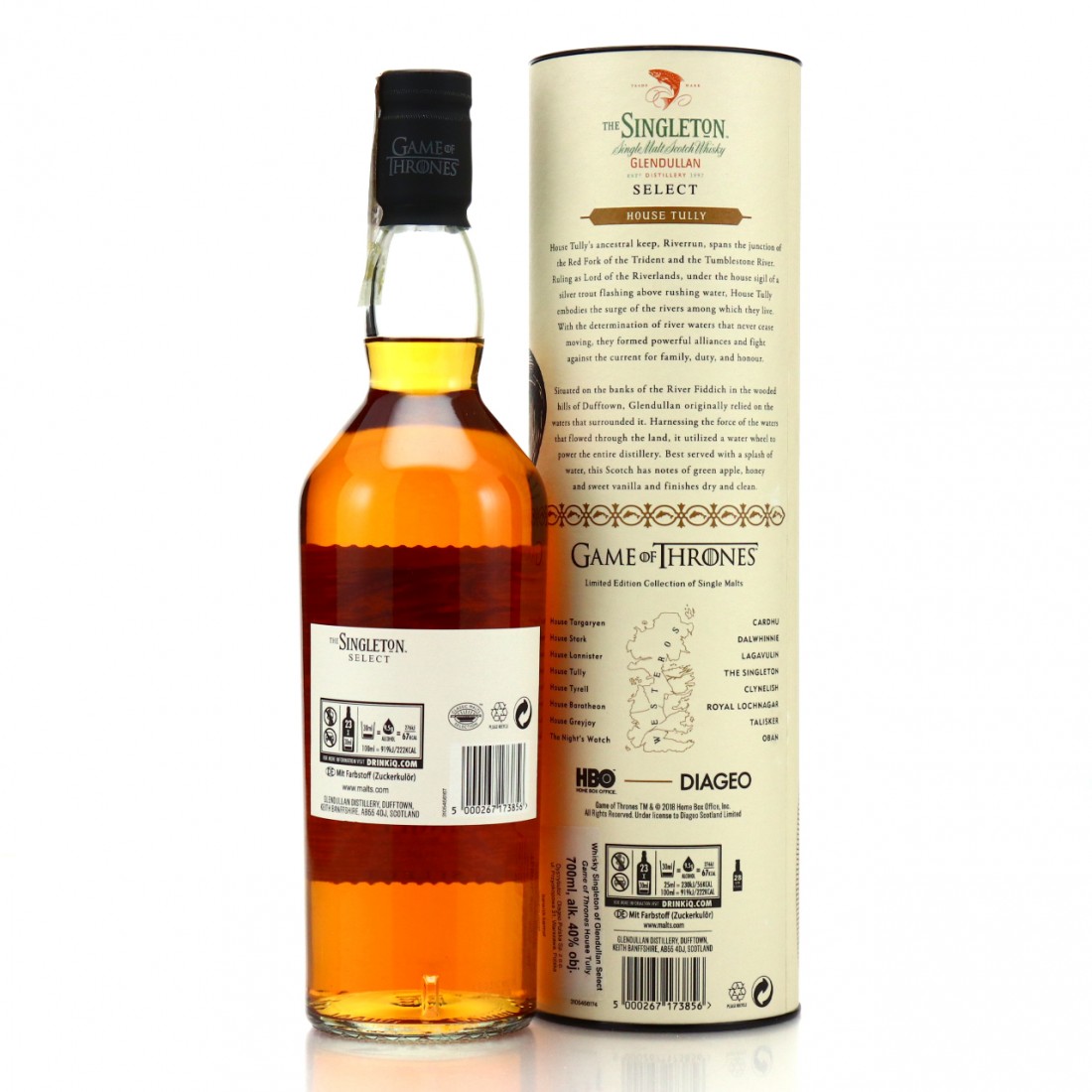 Singleton of Glendullan Select Game of Thrones / House Tully Whisky