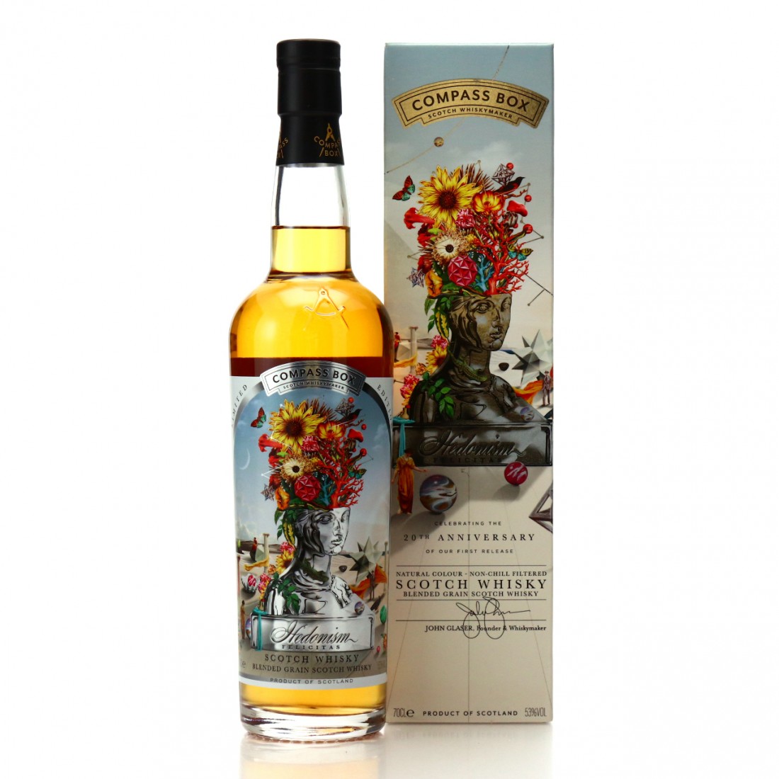 Compass Box Hedonism Felicitas / 20th Anniversary Whisky Auctioneer