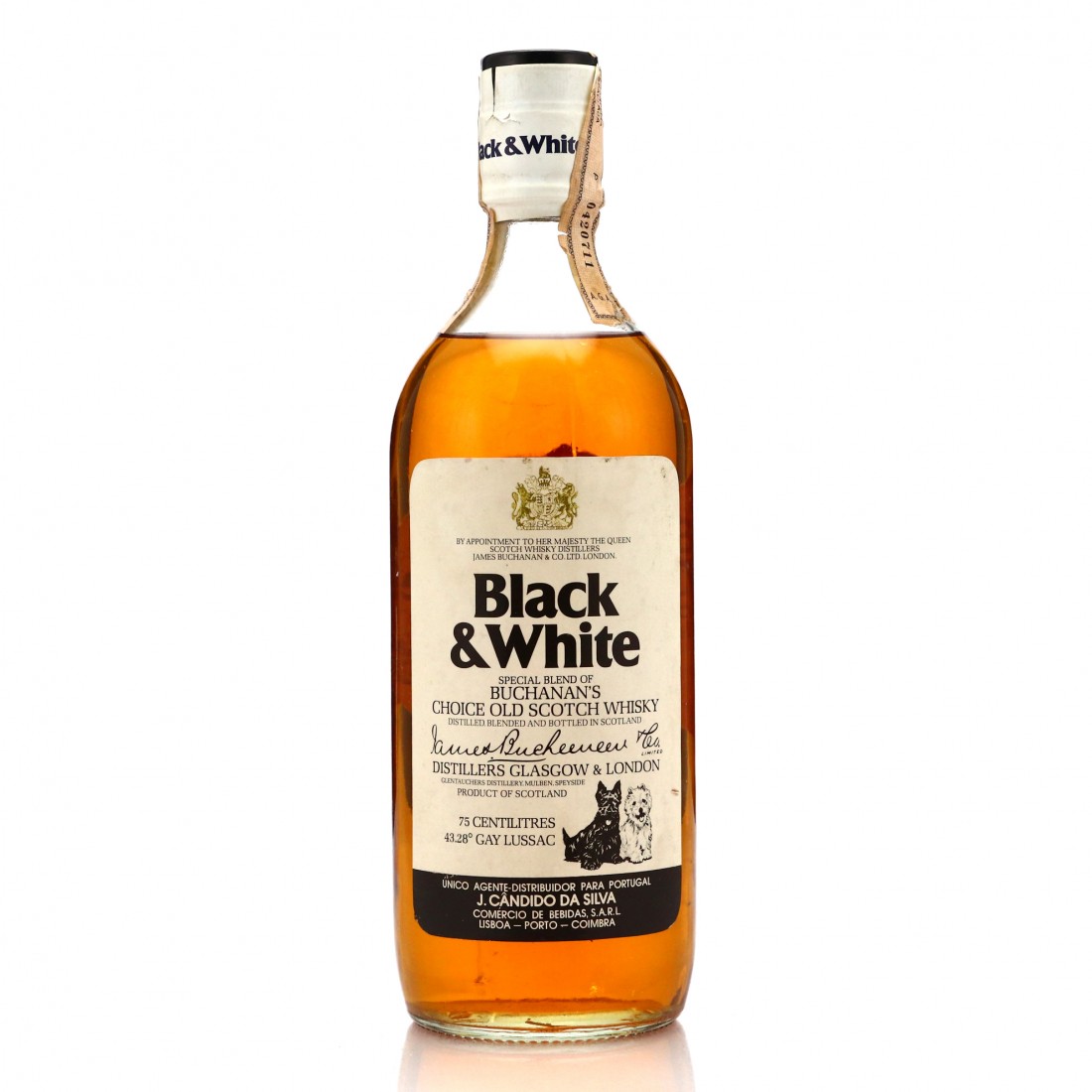 Black and White Scotch Whisky 1970s / Portuguese Import Whisky Auctioneer