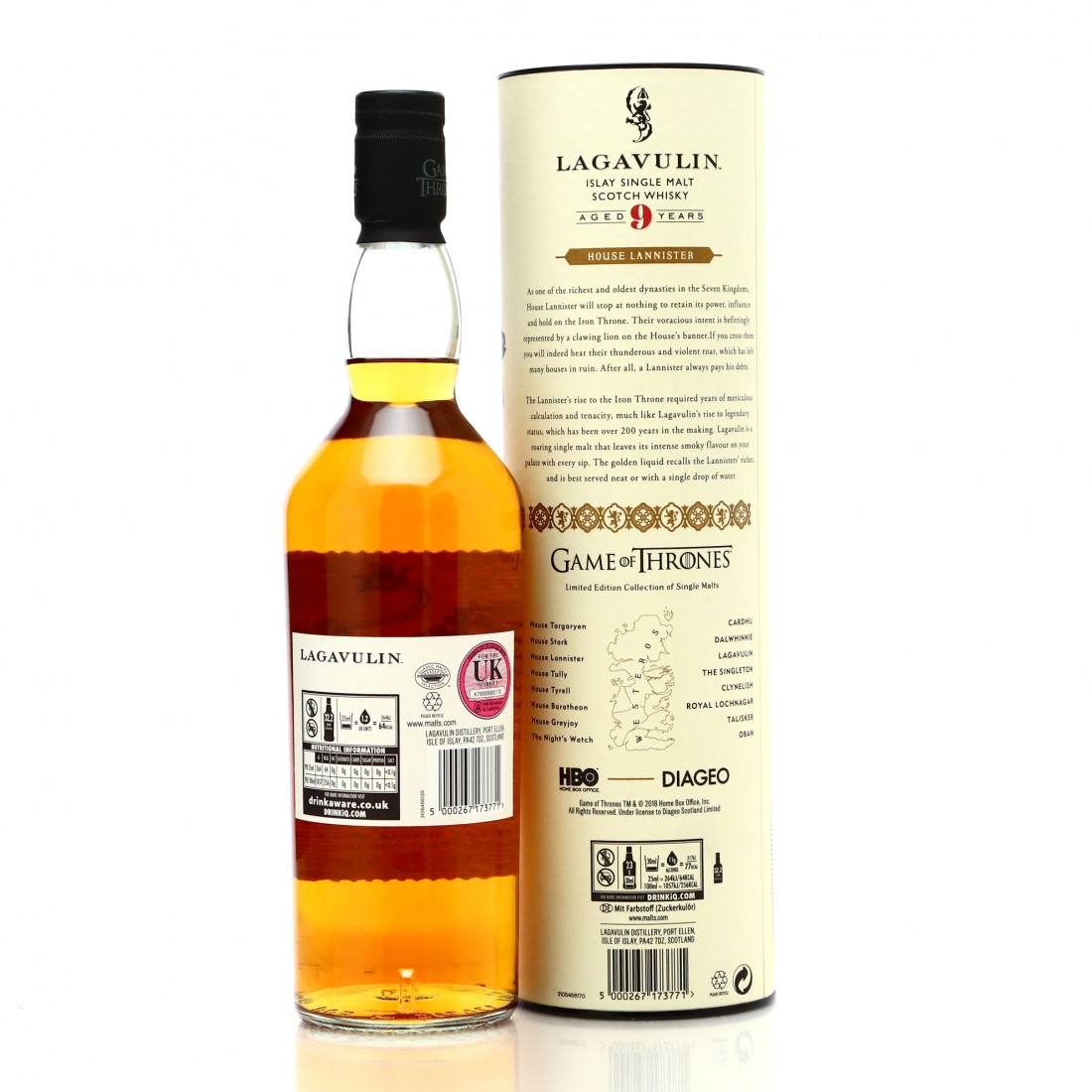 Lagavulin 9 Year Old Game of Thrones / House Lannister Whisky Auctioneer
