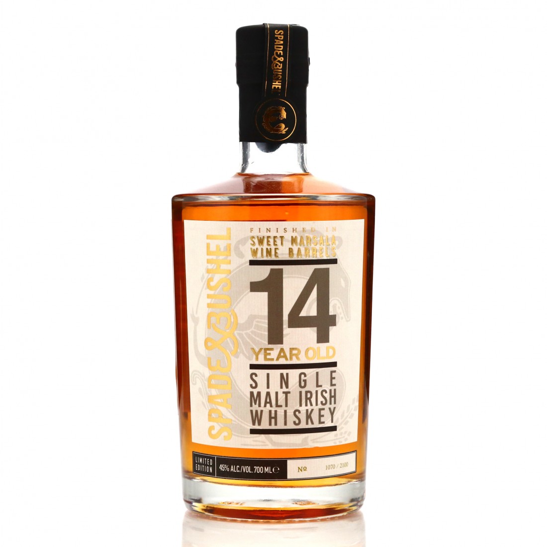 Spade and Bushel 14 Year Old Single Malt Irish Whiskey Whisky Auctioneer