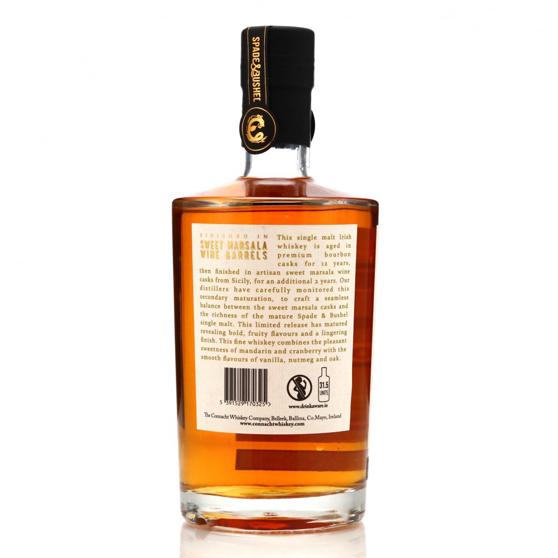 Spade and Bushel 14 Year Old Single Malt Irish Whiskey Whisky Auctioneer