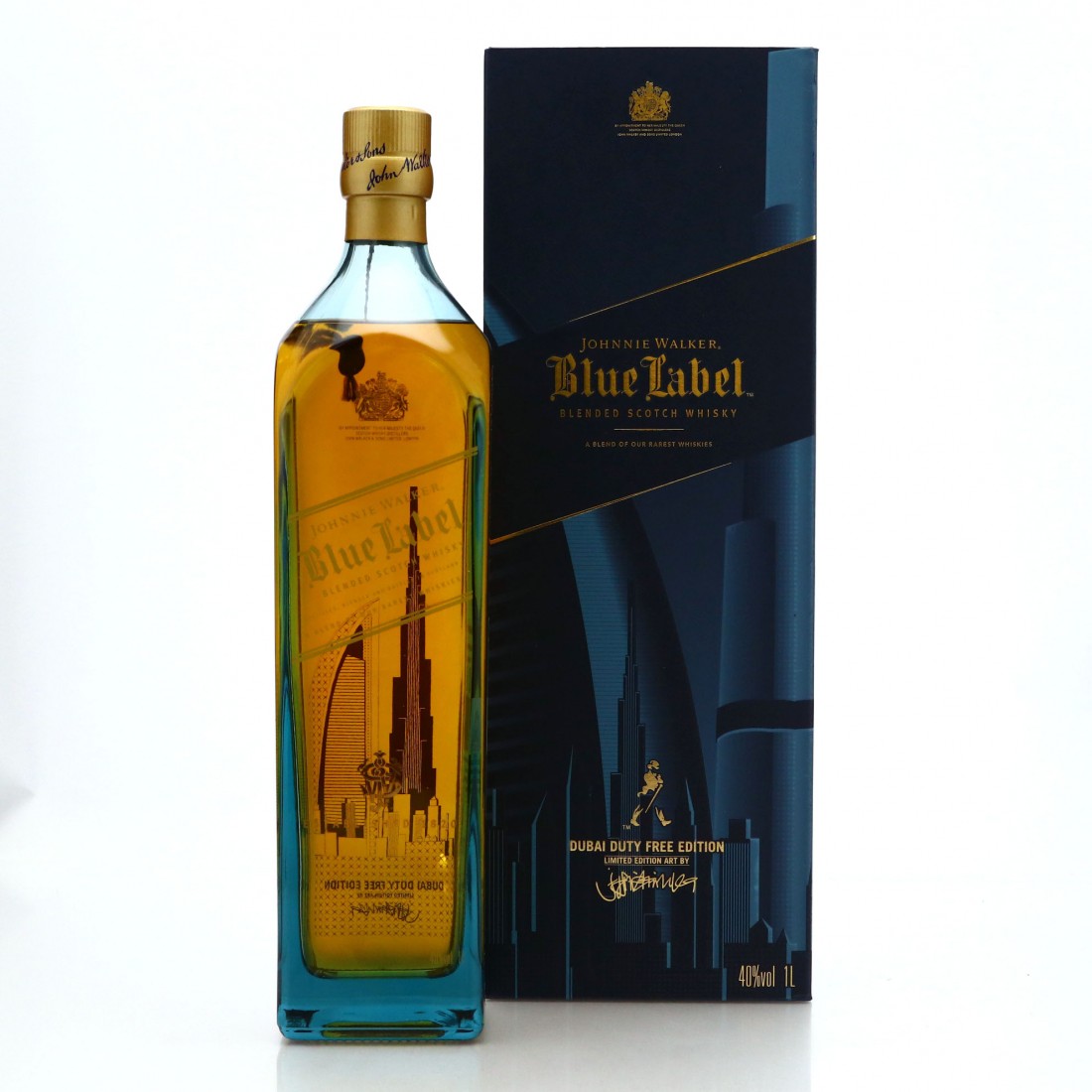 Johnnie Walker Blue Label Dubai Duty Free 1 Litre Whisky Auctioneer