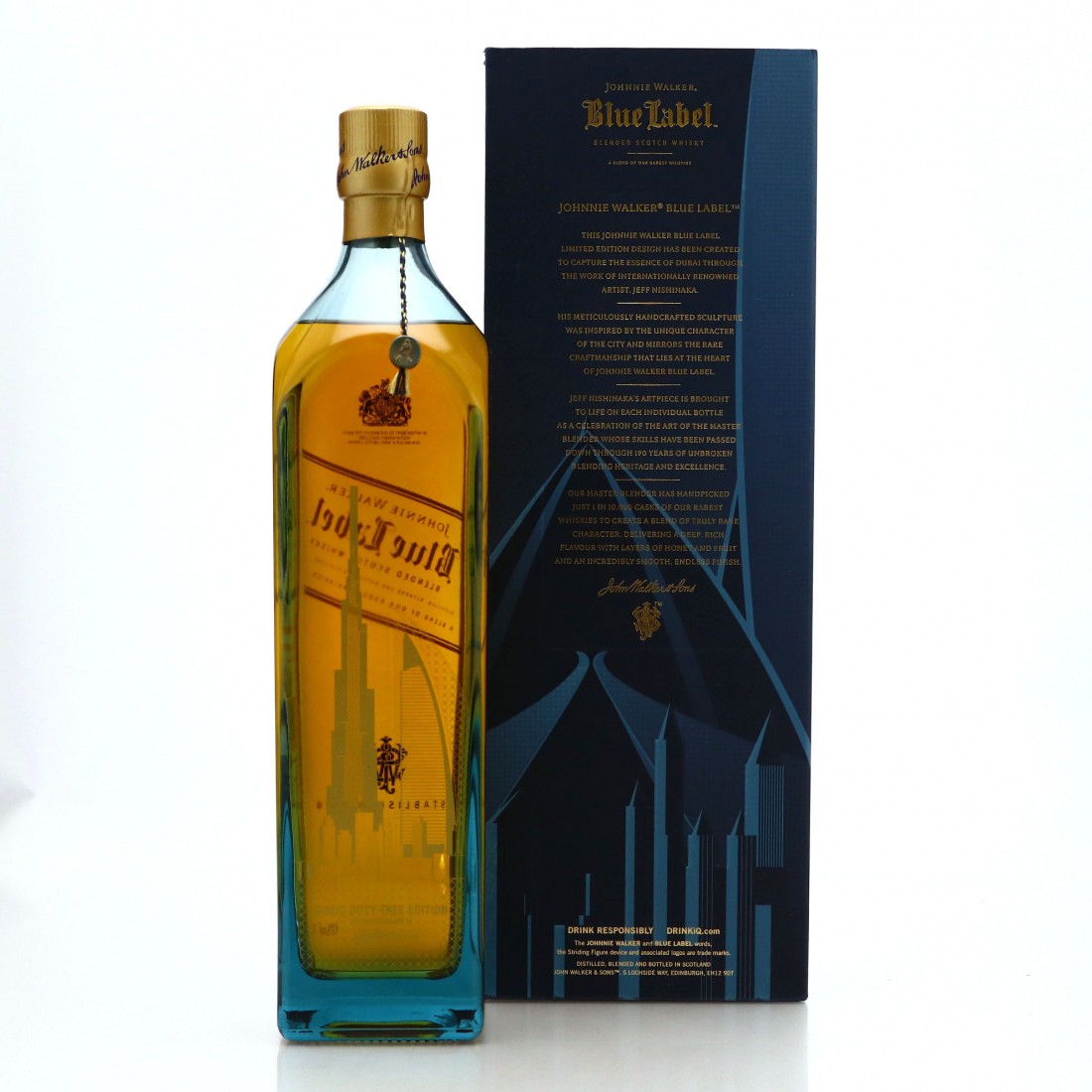 Johnnie Walker Blue Label Dubai Duty Free 1 Litre Whisky Auctioneer