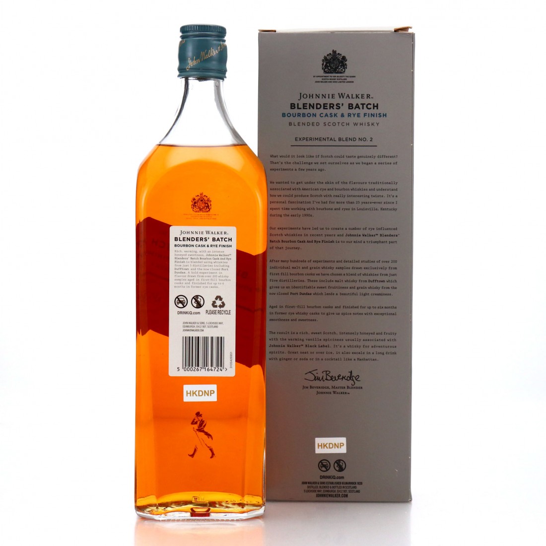 Johnnie Walker Blenders' Batch 2 1 Litre / Bourbon Cask & Rye Finish Whisky Auctioneer