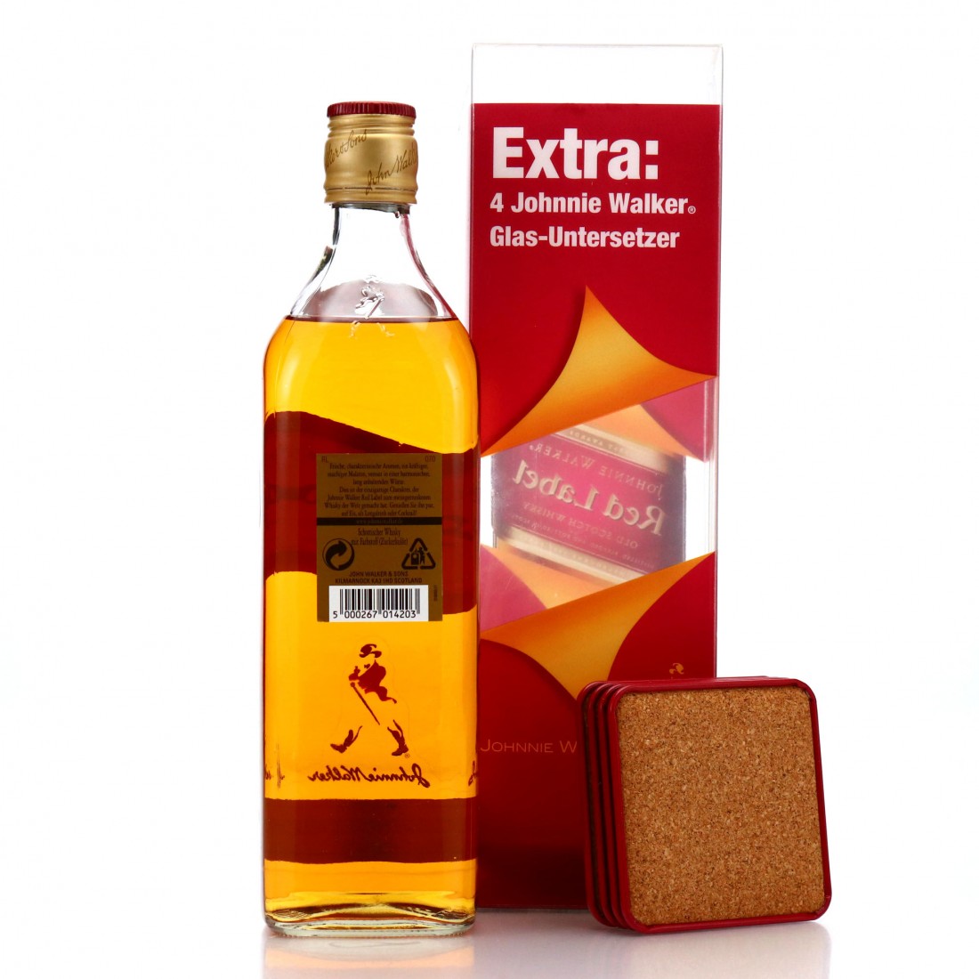 Johnnie Walker Red Label 1990s Plus 4 Coaster Set Whisky Auctioneer