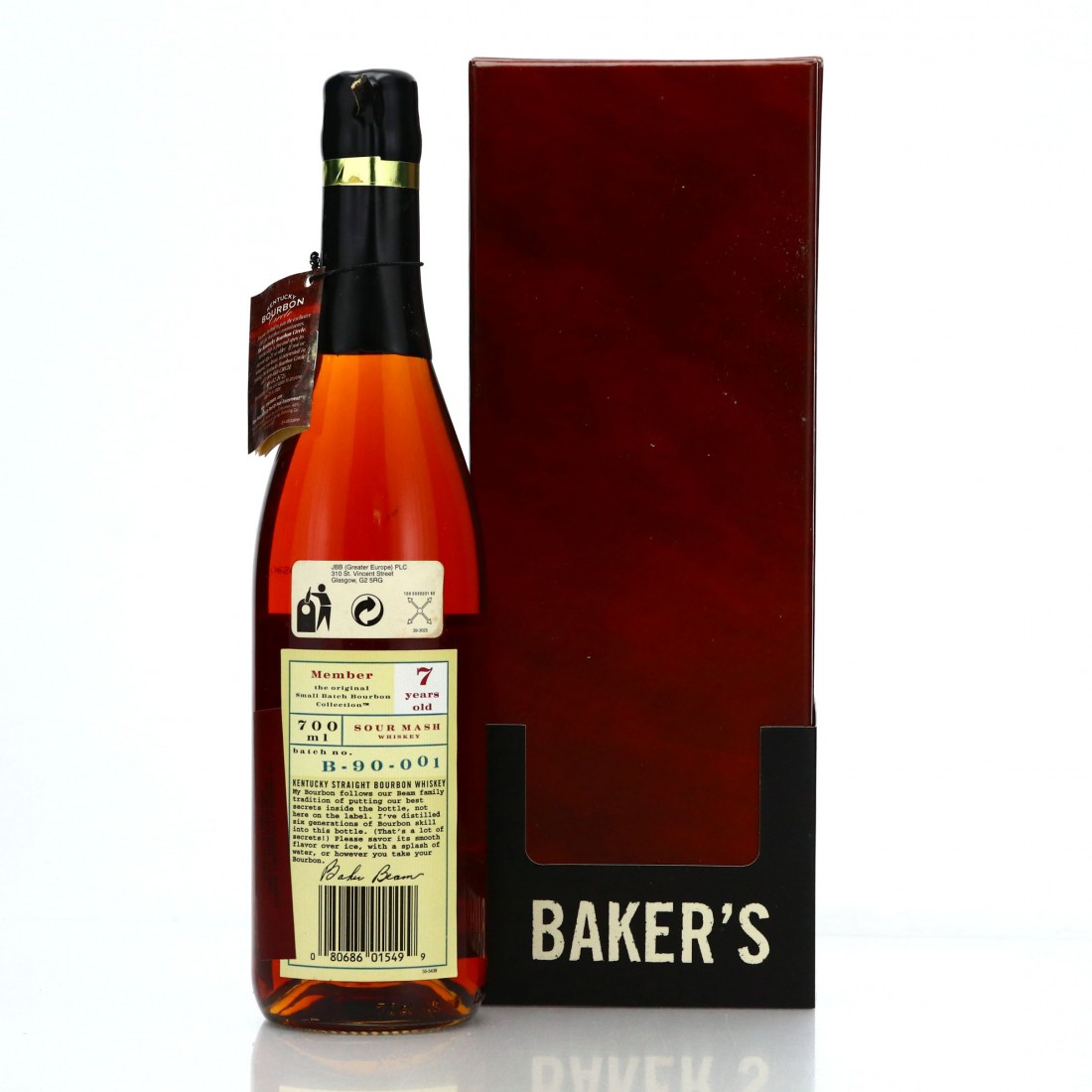 Baker's 7 Year Old 107 Proof Kentucky Straight Bourbon B90001 70cl