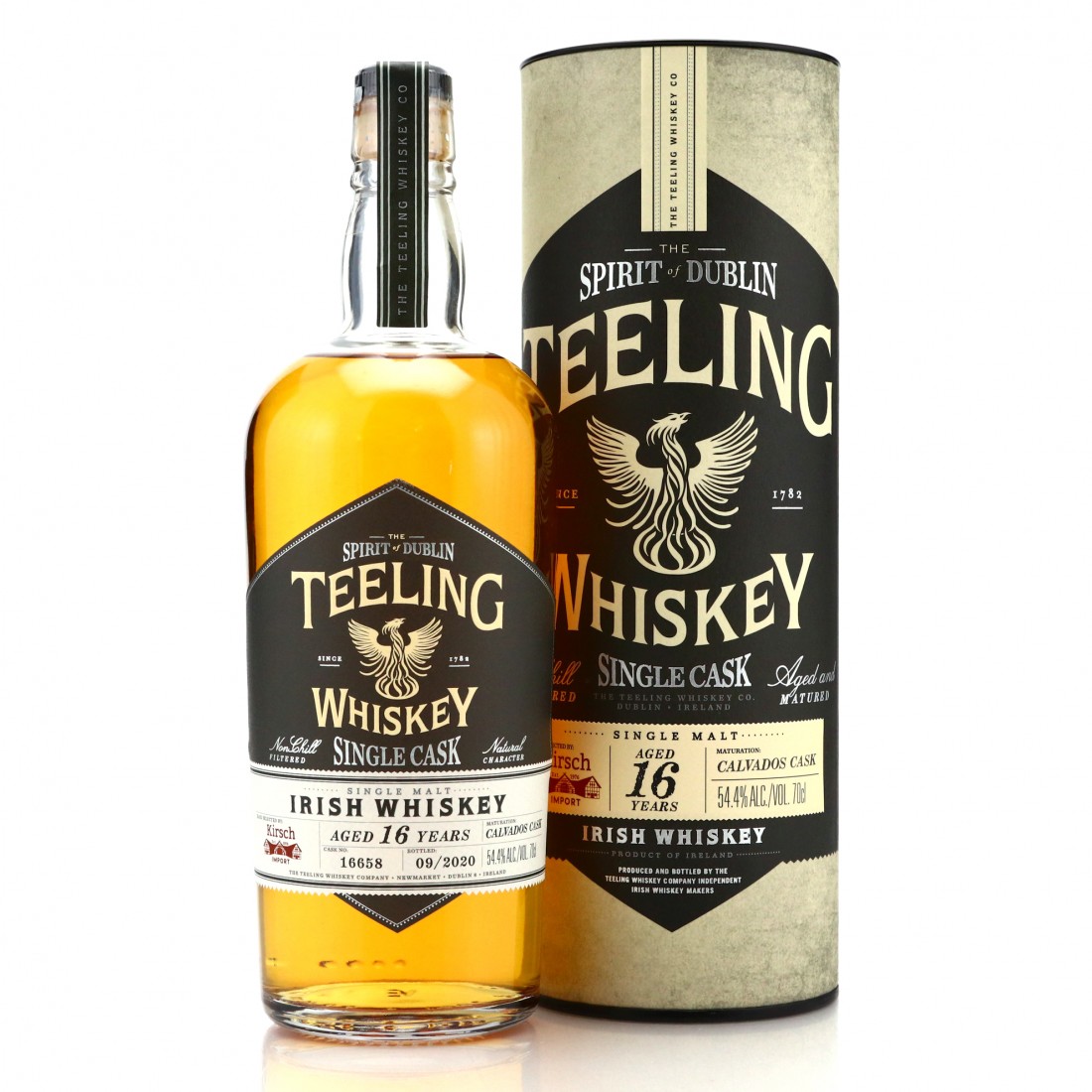 Teeling Whiskey 16 Year Old Single Calvados Cask Finish #16658 / Kirsch ...