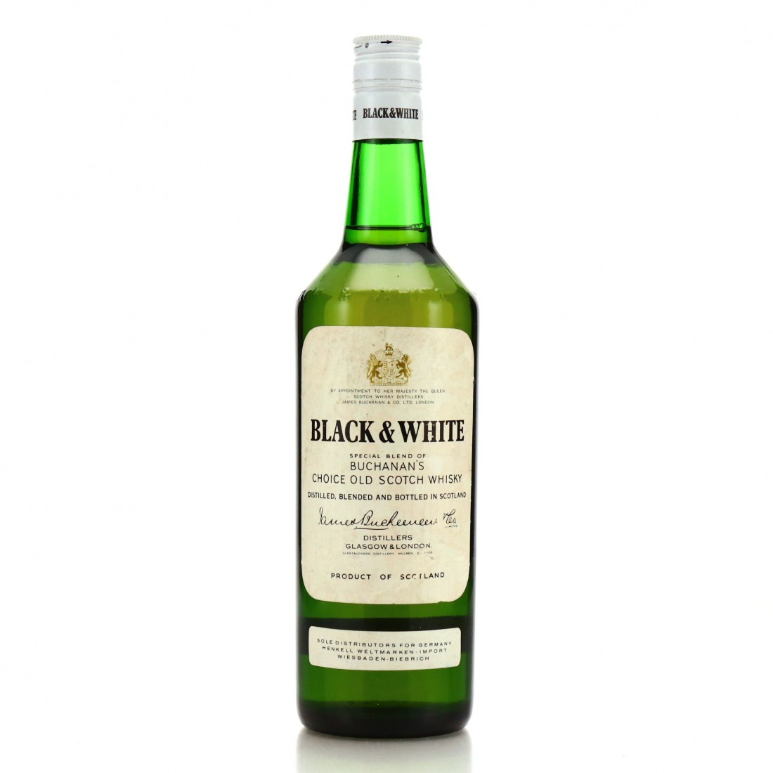 Black and White Scotch Whisky 1960s / Henkell & Co Import Whisky