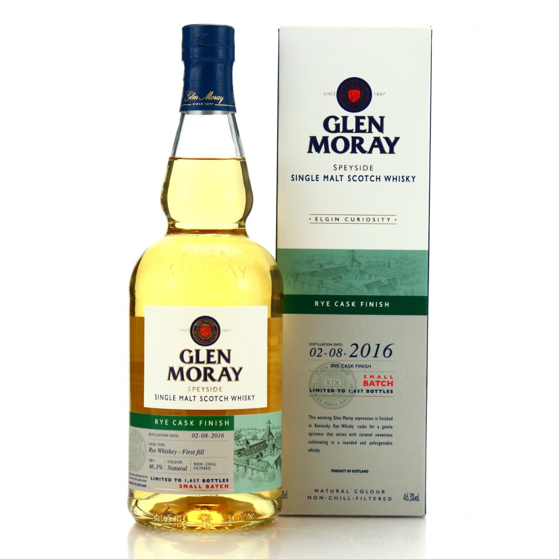 Glen Moray 2016 Elgin Curiosity Rye Cask Finish | Whisky Auctioneer