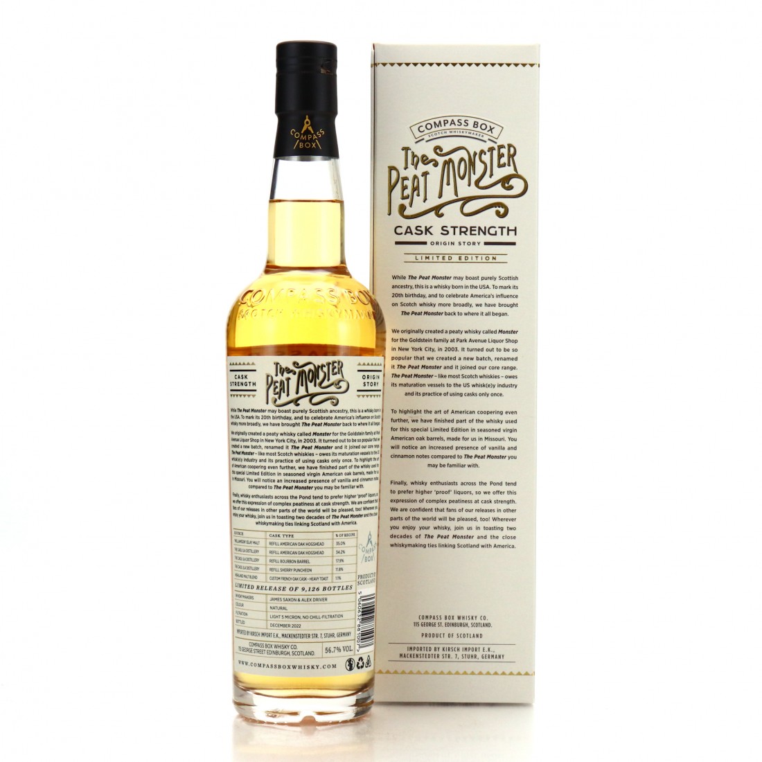 Compass Box The Peat Monster Cask Strength Origin Story Whisky Auctioneer