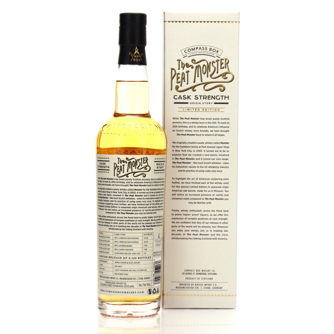 Compass Box The Peat Monster Cask Strength Origin Story Whisky Auctioneer