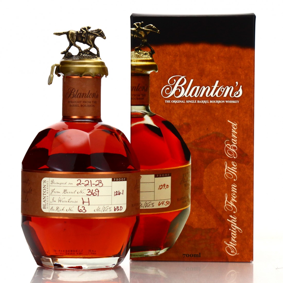 Blanton's Straight from the Barrel dumped 2023 70cl Whisky Auctioneer