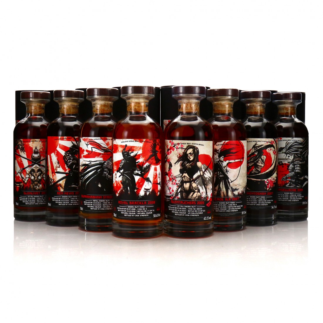 Signatory Vintage Samurai Collection 8 x 70cl / Kirsch Whisky | Whisky ...