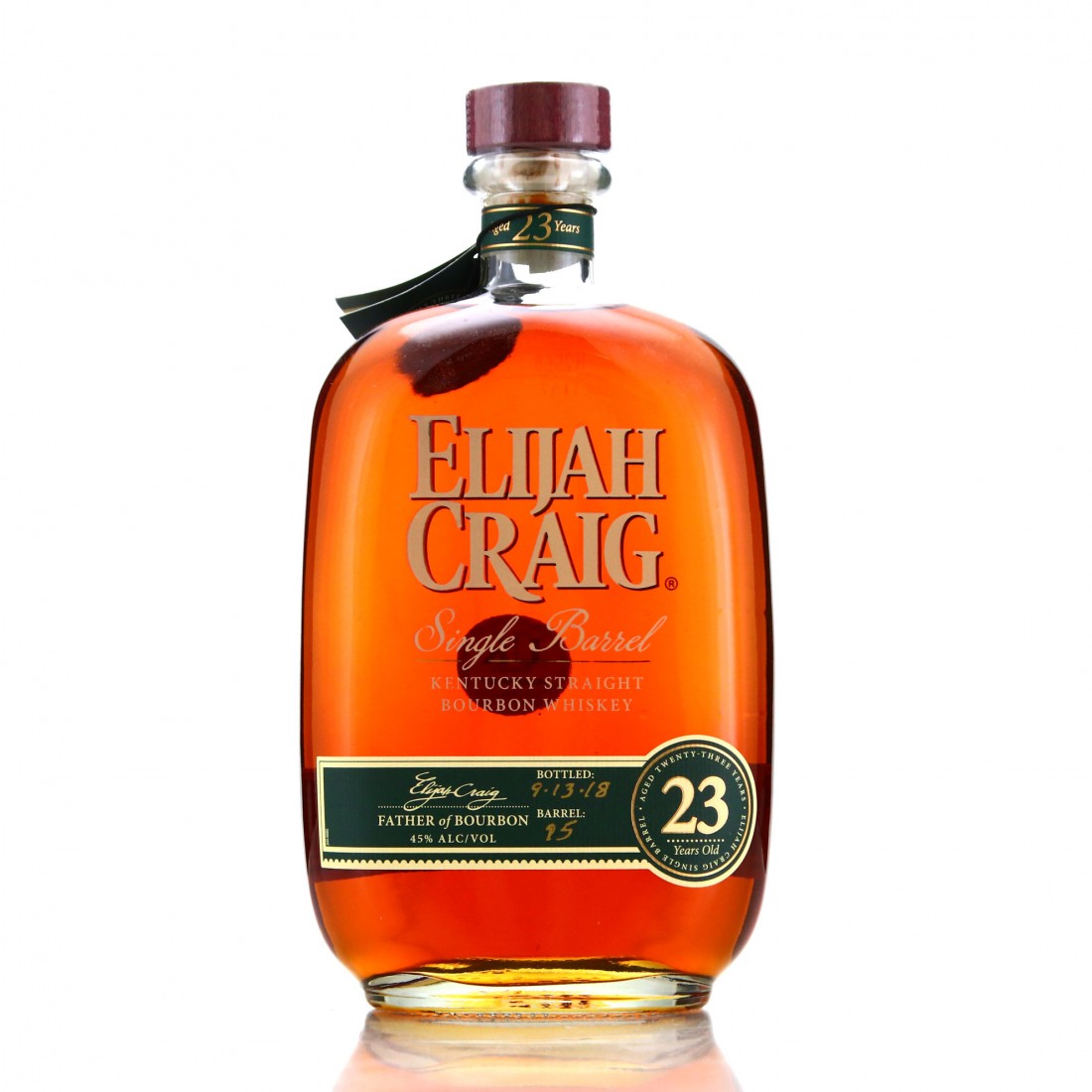 Elijah Craig 23 Year Old Single Barrel 2018 Whisky Auctioneer
