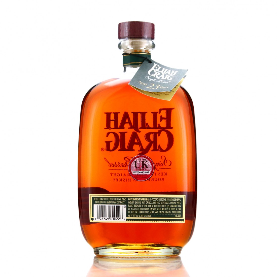 Elijah Craig 23 Year Old Single Barrel 2018 Whisky Auctioneer