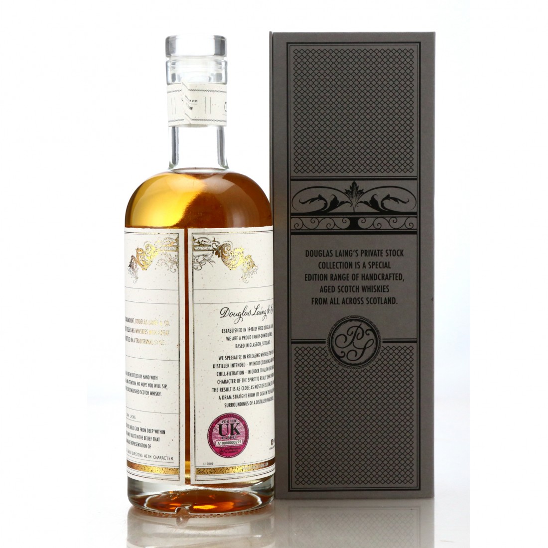 Dumbarton 2000 Douglas Laing 20 Year Old Private Stock Whisky Auctioneer