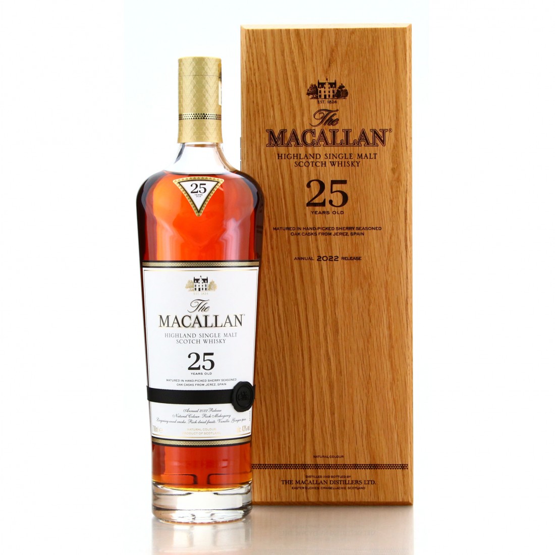 Macallan 25 Year Old Sherry Oak 2022 Release Whisky Auctioneer