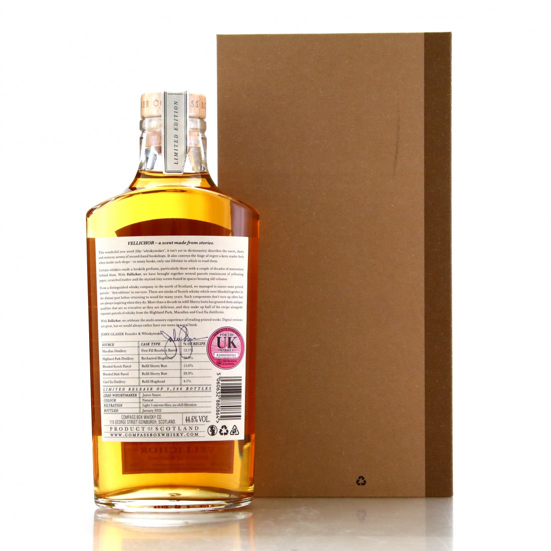 Compass Box Vellichor Whisky Auctioneer