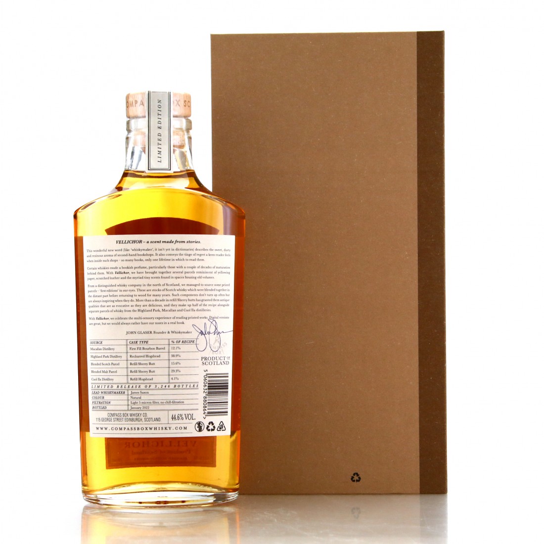 Compass Box Vellichor Whisky Auctioneer