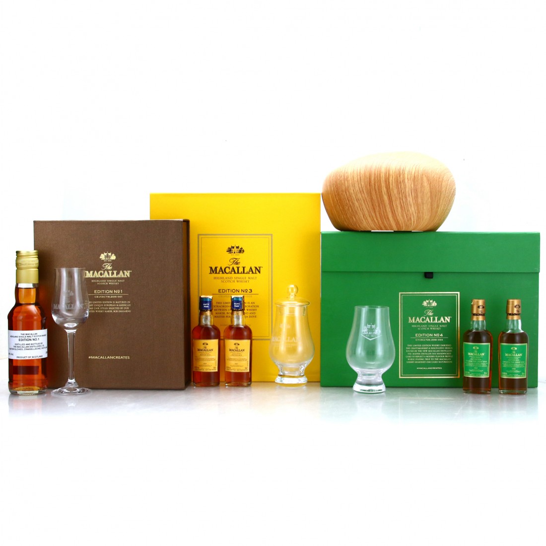 Macallan Edition Series Limited Edition Box Sets 1, 3 and 4