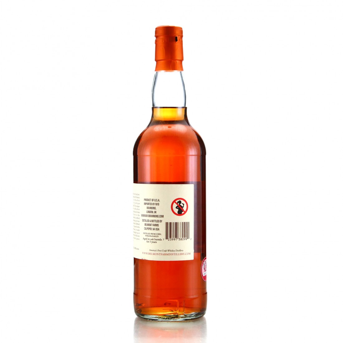 Belmont Farm 3 Year Old Kopper Kettle Virginia Straight Whiskey
