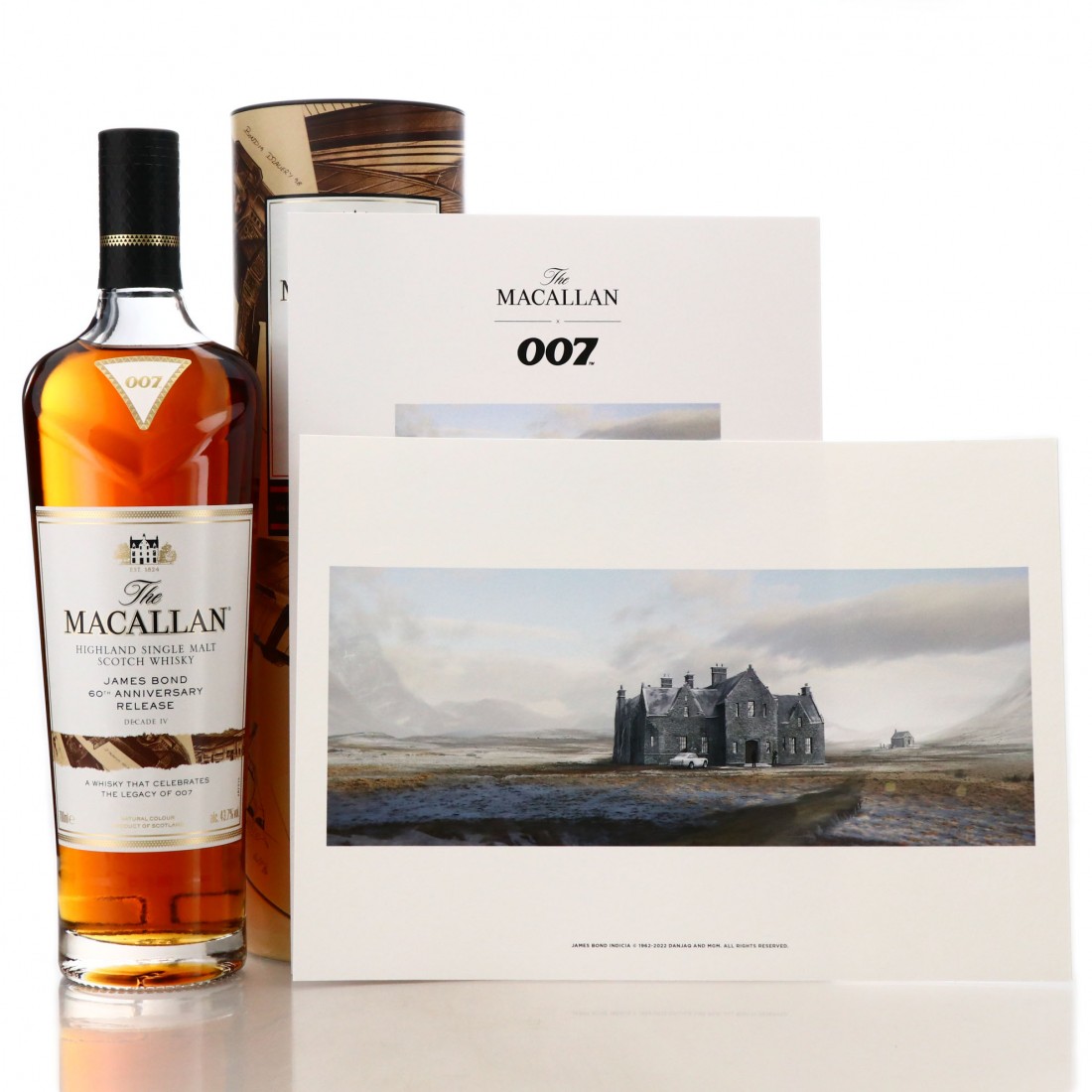 Macallan James Bond 60th Anniversary Release / Decade 4 with Print