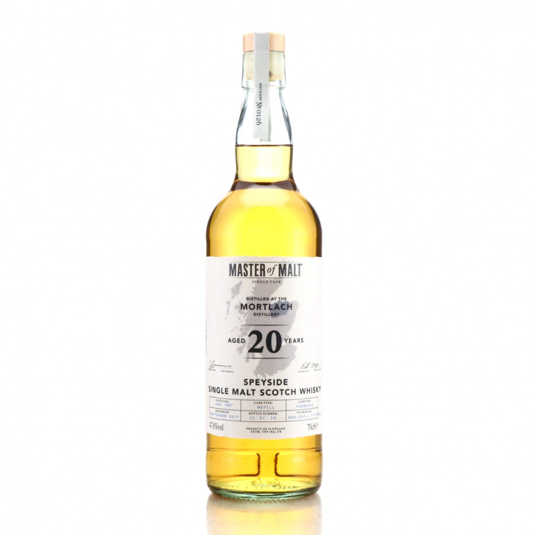 Mortlach 1997 Master of Malt 20 Year Old Whisky Auctioneer
