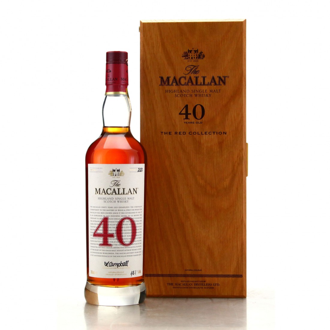 Macallan 40 Year Old The Red Collection | Whisky Auctioneer