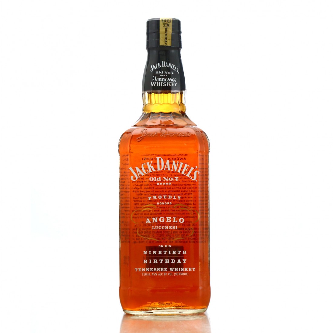 Jack Daniel's Old No.7 Angelo Lucchesi 90th Birthday Whisky Auctioneer