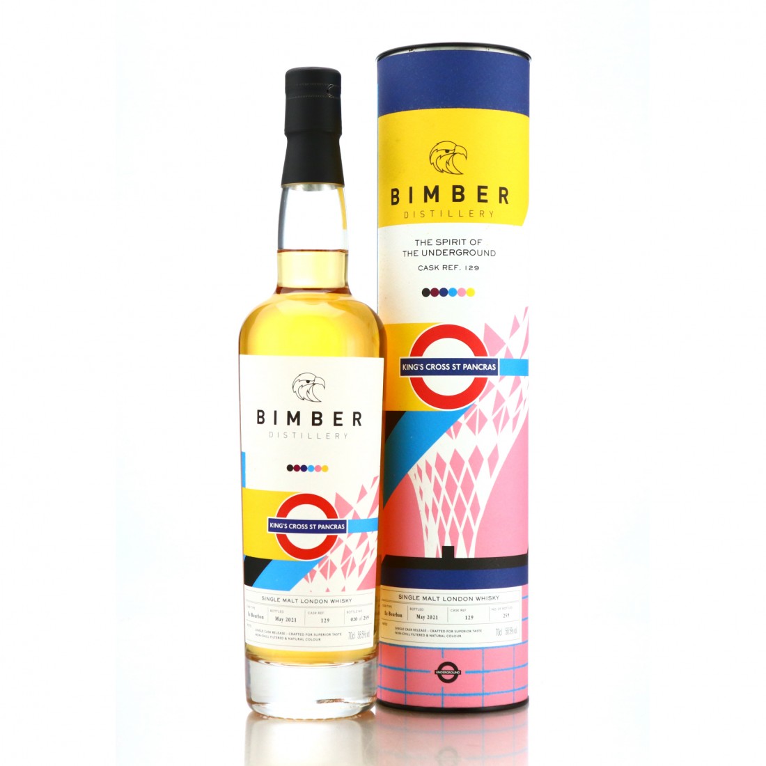 Bimber Single Bourbon Cask 129 / King's Cross St. Pancras Whisky