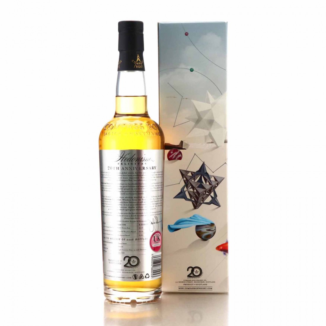 Compass Box Hedonism Felicitas / 20th Anniversary Whisky Auctioneer