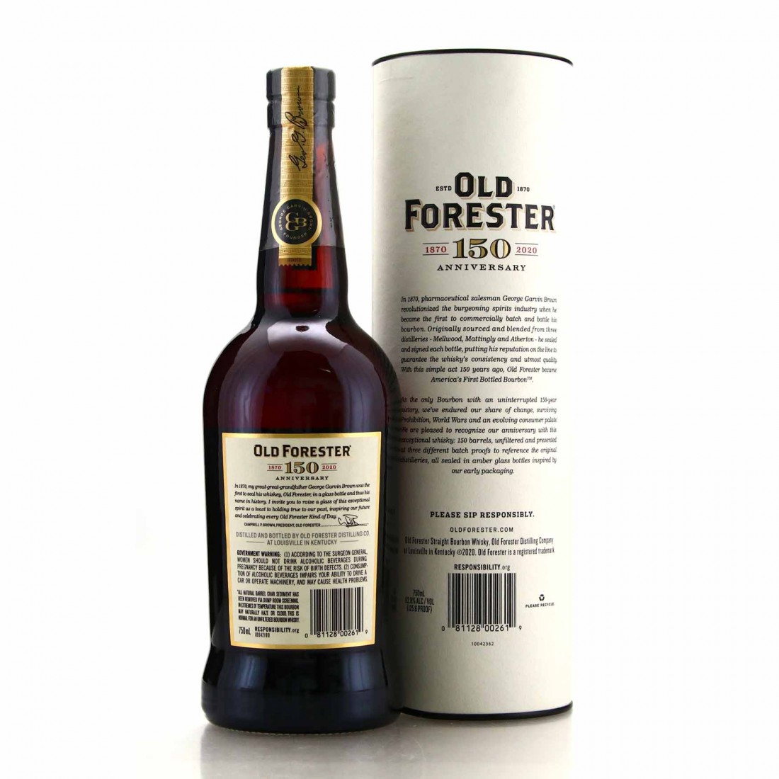 Old Forester 150th Anniversary Batch Proof 01/03 Whisky Auctioneer