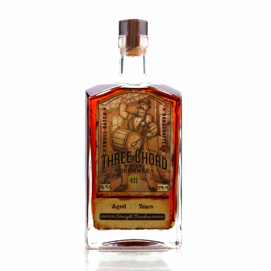 Three Chord 15 Year Old Kentucky Straight Bourbon / Whiskey Drummer