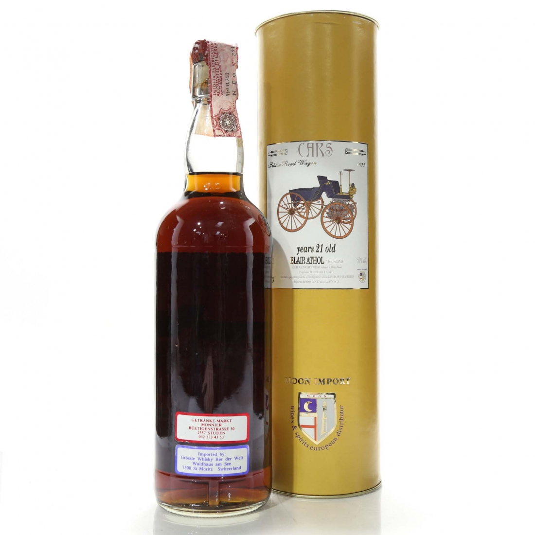 Blair Athol 21 Year Old Moon Import / The Cars Whisky Auctioneer