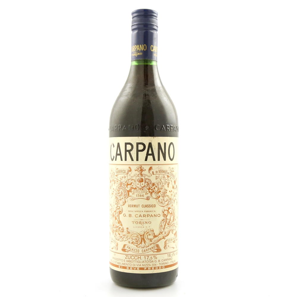 Carpano Italian Vermouth 1 Litre 1990s Whisky Auctioneer