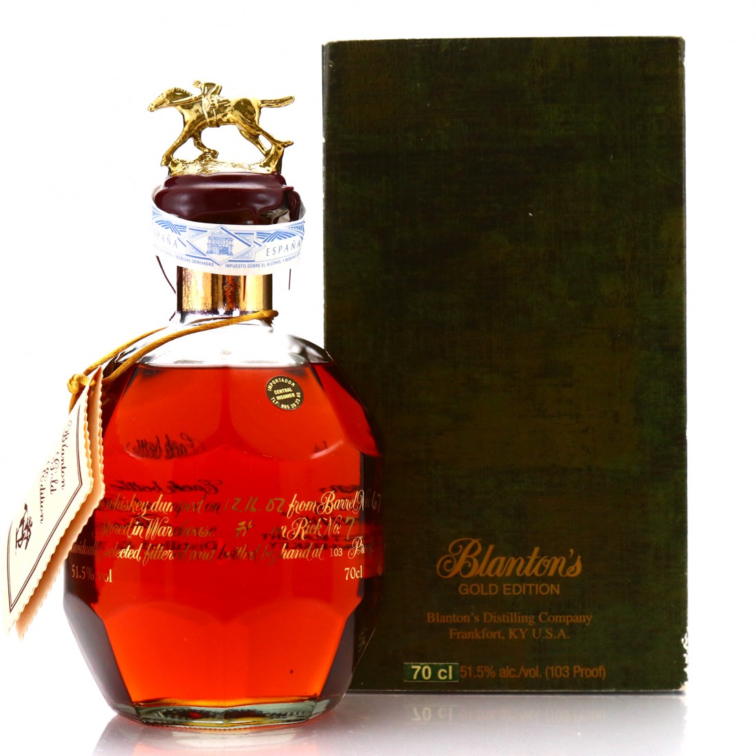 Blanton's Single Barrel Gold Edition Dumped 2002 Whisky Auctioneer