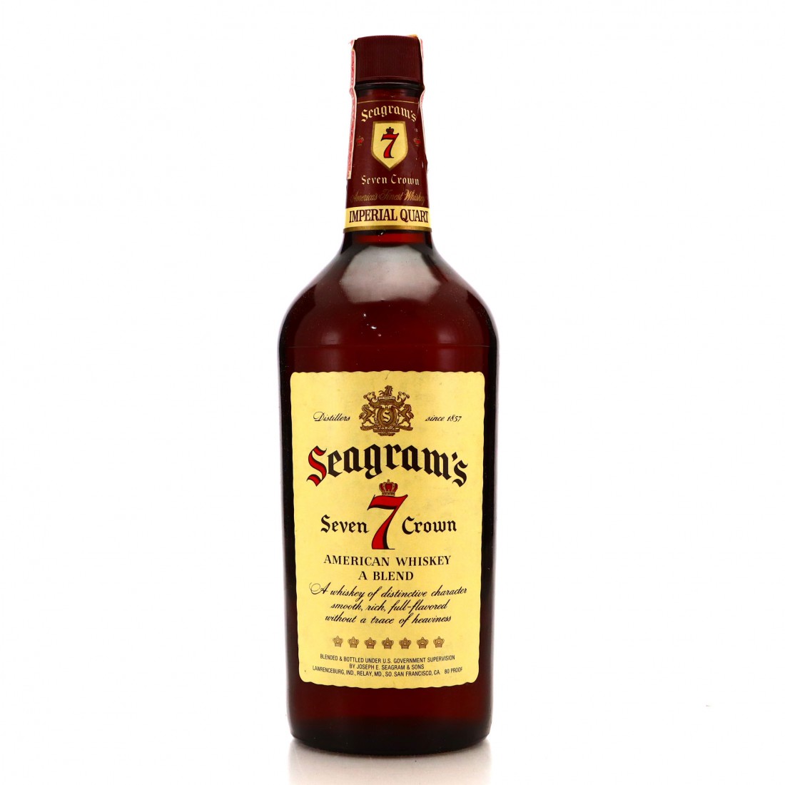 Seagram's Seven Crown American Whiskey 1980s Whisky Auctioneer