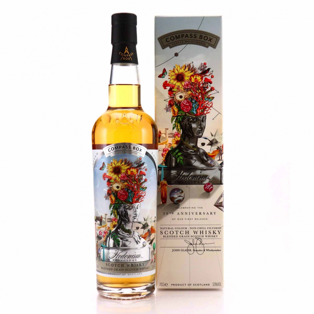 Compass Box Hedonism Felicitas / 20th Anniversary Whisky Auctioneer