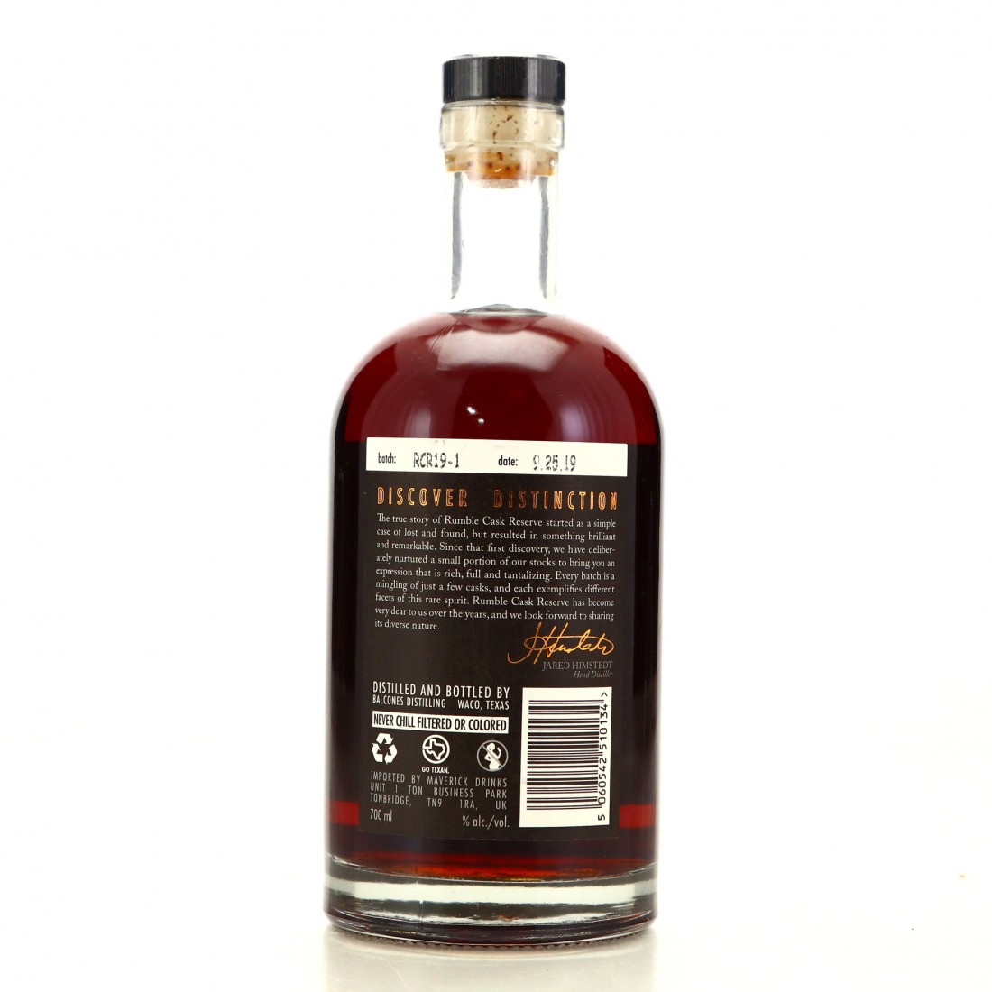 Balcones Rumble | Whisky Auctioneer